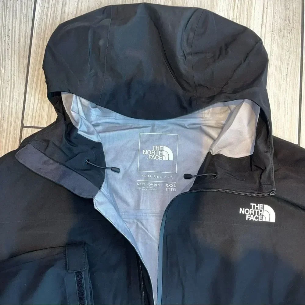 North Face Dryzzle FUTURELIGHT Waterproof Rain Hooded Sealed Seams Jacket Parka